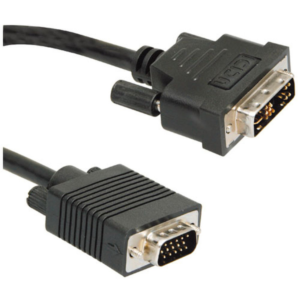 ICIDU DVI-A to VGA Monitor Cable, 2m 2m Schwarz