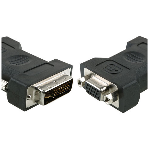 ICIDU DVI-A to VGA Converter m DVI-A m 15 pin Black cable interface/gender adapter