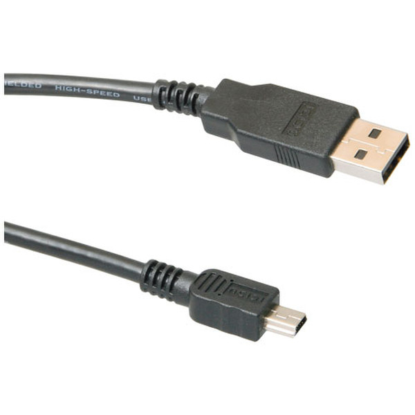 ICIDU USB 2.0 A - B Mini Cable 1,8m 1.8м USB A Mini-USB B Черный кабель USB