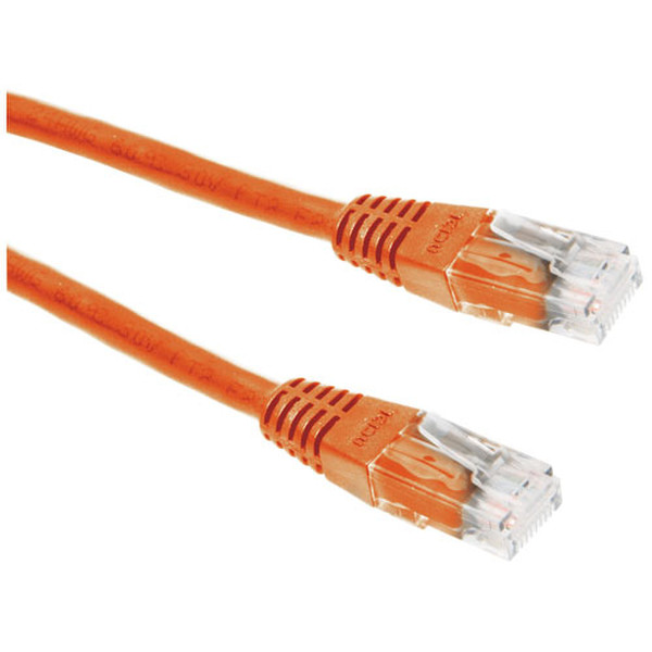 ICIDU UTP CAT5 Cross Network Cable, 1m 1m Orange networking cable