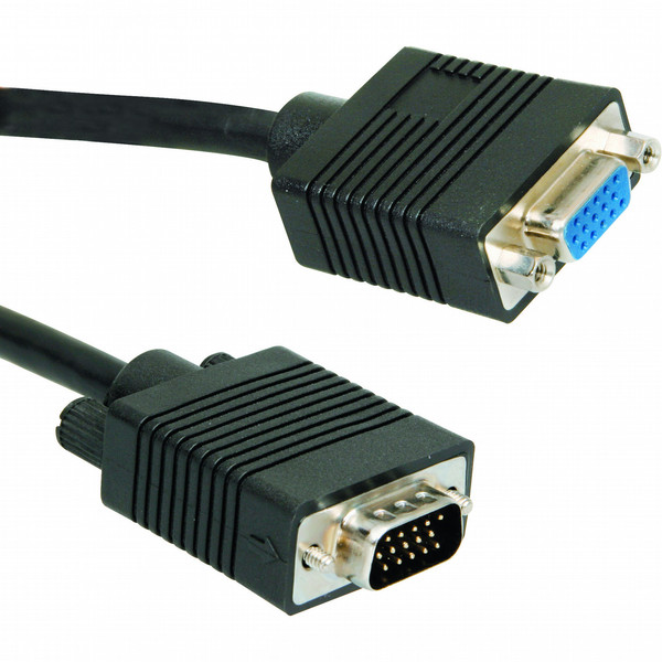 ICIDU VGA Monitor Extension Cable, 10m 10м VGA (D-Sub) Черный VGA кабель