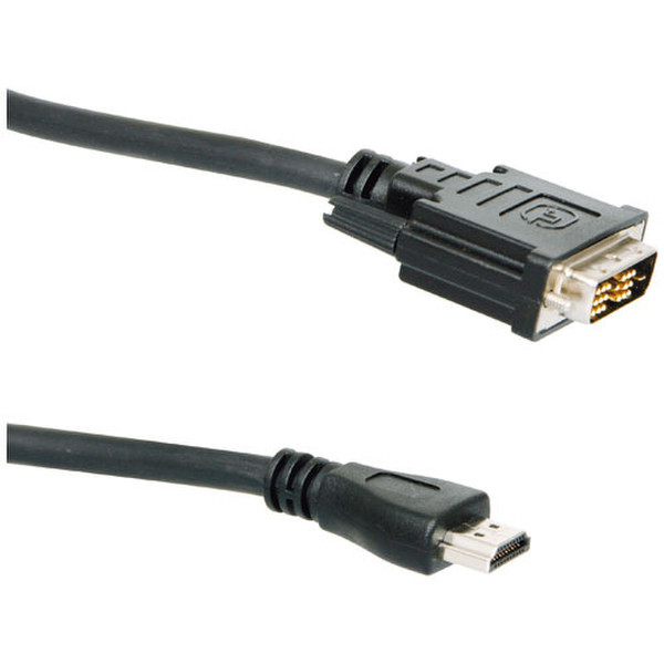 ICIDU HDMI To DVI-D Audio / Video Cable, 1,8m 1.8m Mini-HDMI Black