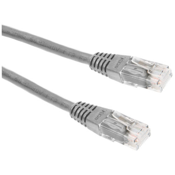 ICIDU UTP CAT5 Network Cable, 3m 3m Grey networking cable