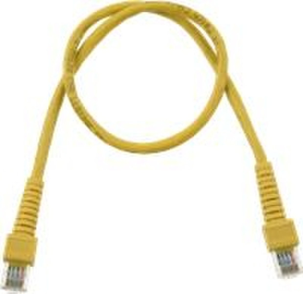 Digiconnect UTP CAT5e Cable 0.5m Yellow 0.5m Yellow networking cable