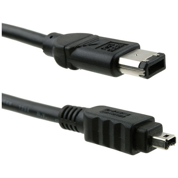ICIDU FireWire 6-4 Cable, 3m 3m Black firewire cable
