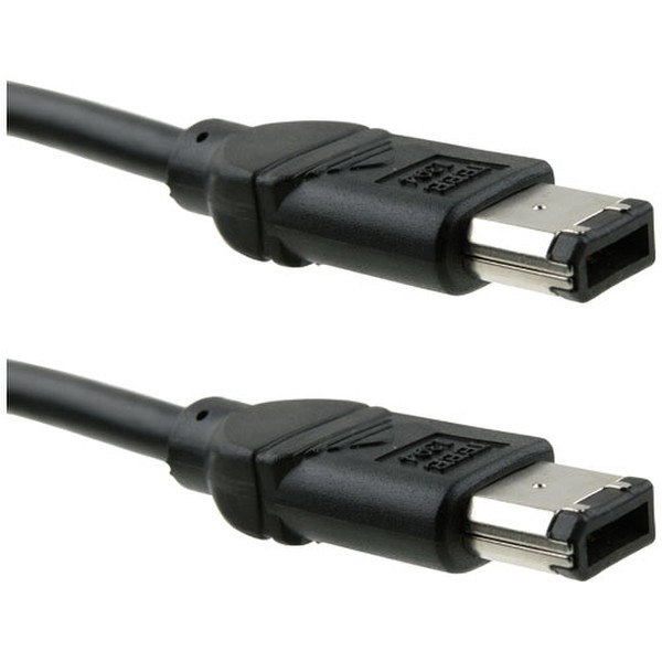 ICIDU FireWire 6-6 Cable, 1,8m 1.8m Black firewire cable