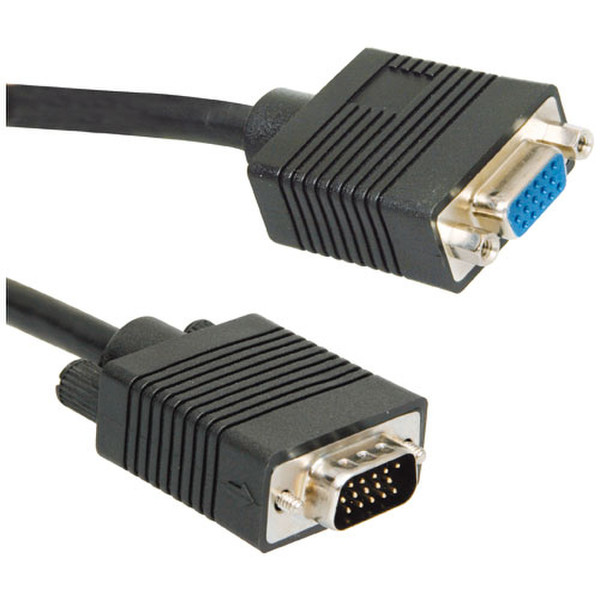 ICIDU VGA Monitor Extension Cable, 2m 2m VGA (D-Sub) Schwarz VGA-Kabel
