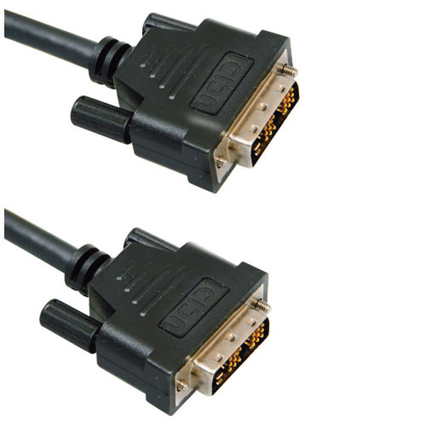 ICIDU DVI-D Single Link Monitor Cable, 2m 2m Black DVI cable