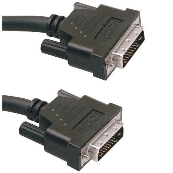 ICIDU DVI-D Single Dual Monitor Cable, 2m 2m Black DVI cable