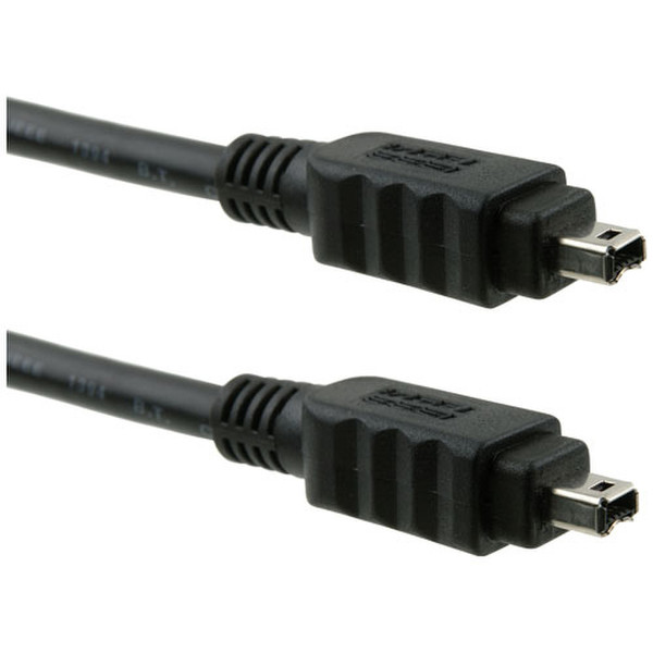 ICIDU FireWire 4-4 Cable, 1,8m 1.8m Schwarz Firewire-Kabel