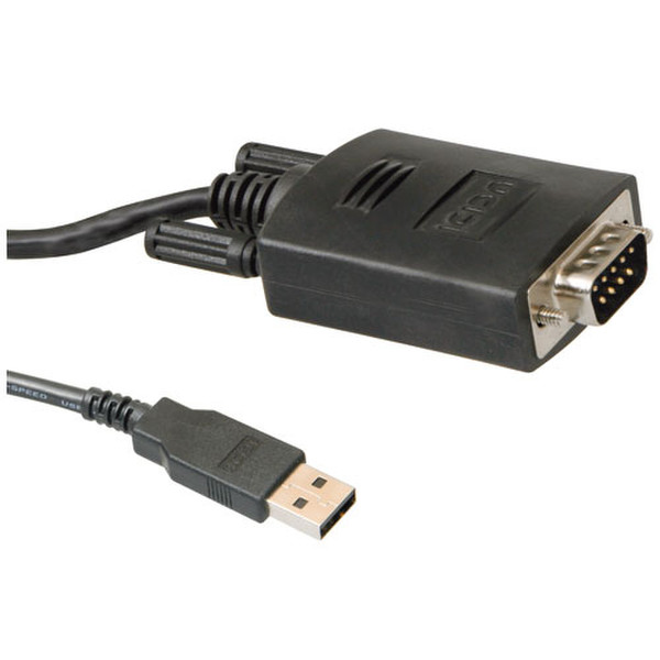 ICIDU USB To Serial Cable, 1,8m 1.8m Schwarz USB Kabel