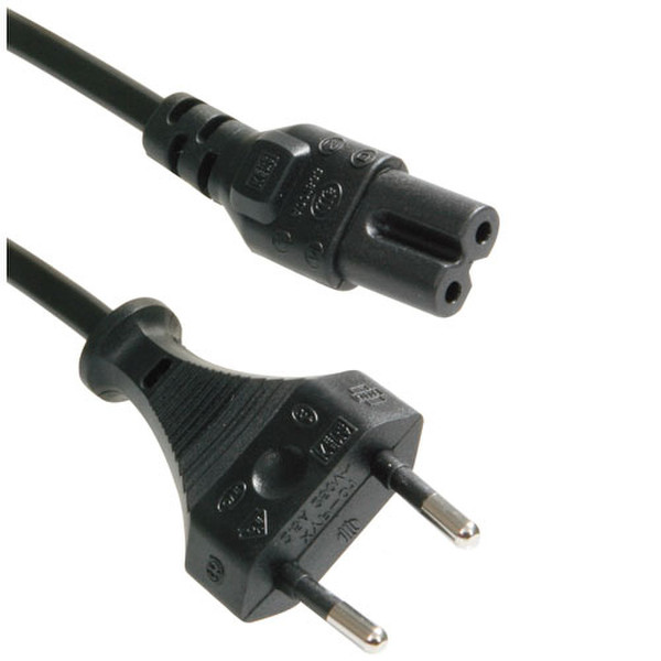 ICIDU Notebook / PDA Power Cable 8 Shape 230V, 1,8m 1.8м Черный кабель питания