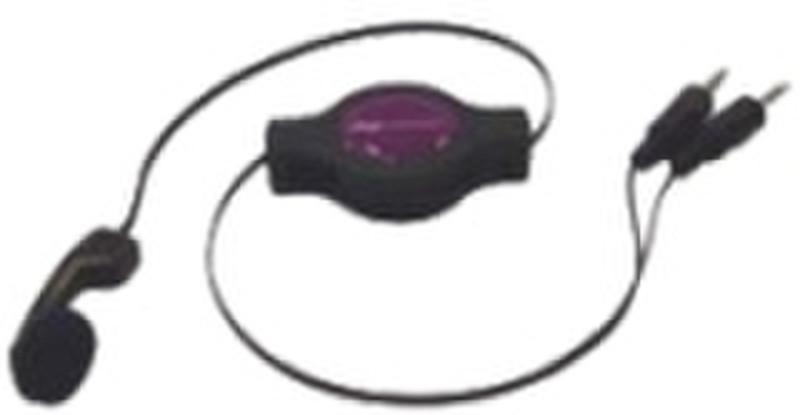 Digiconnect Retractable PC headset 1.2m 1.2м Черный аудио кабель