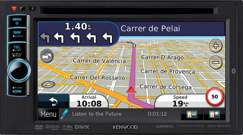 Kenwood Electronics DNX4210BT Fixed 6.1Zoll LCD Touchscreen 2200g Schwarz Navigationssystem