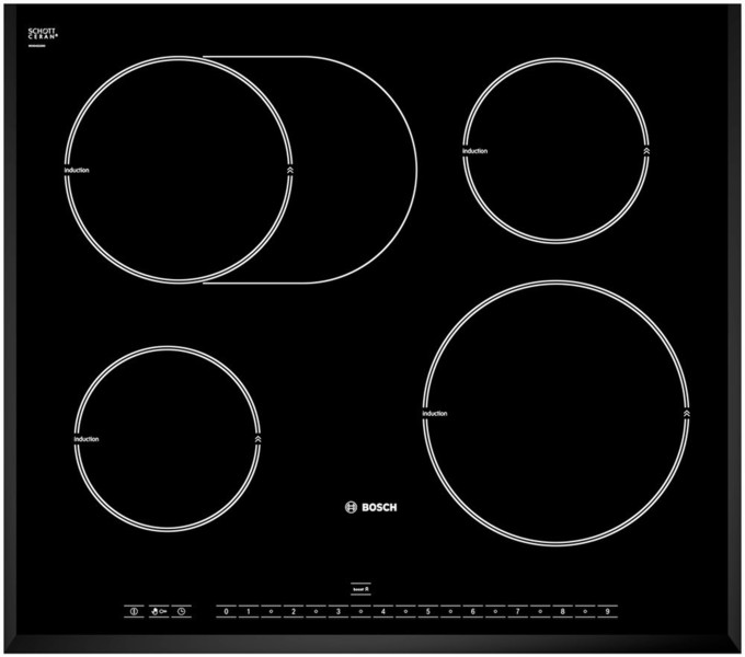 Bosch PIB651N14E Встроенный Индукционная Черный плита