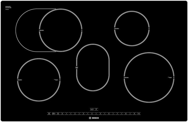 Bosch PIC801N24E Встроенный Индукционная Черный плита