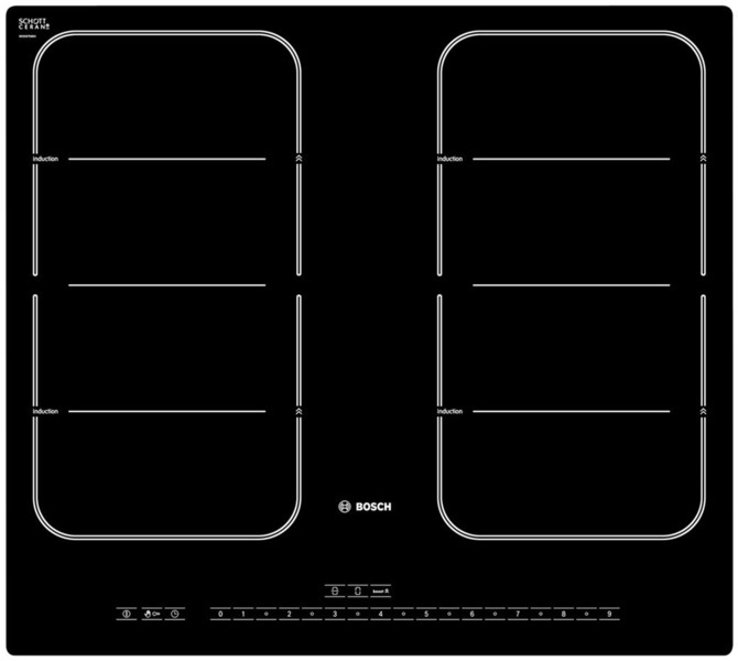 Bosch PIV601N14E Eingebaut Halogen hob Schwarz Kochfeld