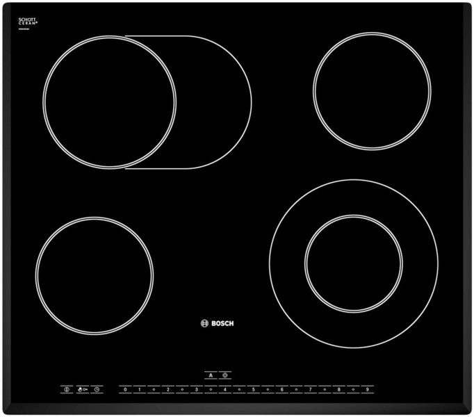 Bosch PKN651N14D Встроенный Ceramic hob Черный плита