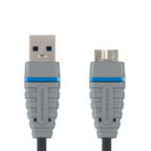 Bandridge 2m, USB 3.0 2m USB A Micro-USB B Black
