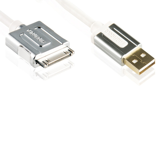 Profigold iPod/iPhone/iPad - USB Interconnect 2m 1x Dock Connector 1x USB A White mobile phone cable