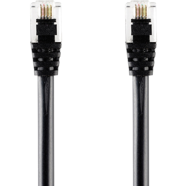 Bandridge RJ-11 15m 15m Black telephony cable