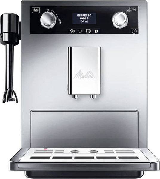 Melitta CAFFEO Gourmet Espressomaschine 2Tassen Silber