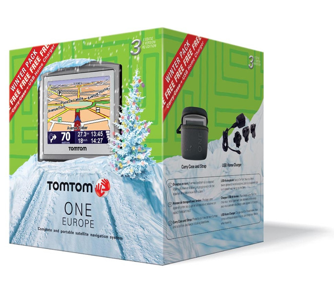 TomTom ONE Europe Winter Pack ЖК 174г навигатор