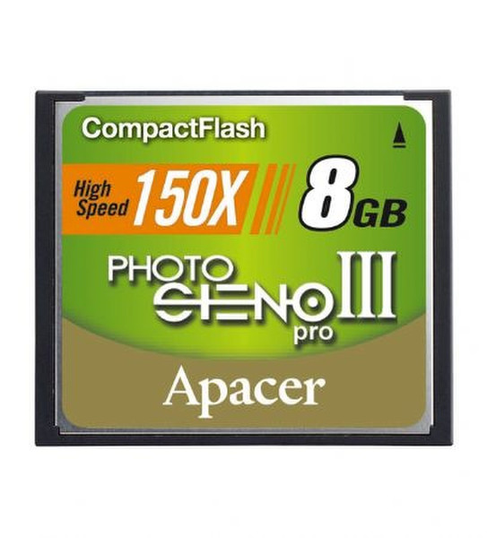 Apacer 8GB Photo Steno III CF Card 8GB CompactFlash memory card