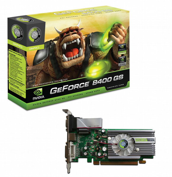 Point of View GeForce 8400GS 256MB PCI-E GeForce 8400 GS GDDR2