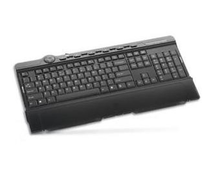 KME KM-X581 Black, PS2 PS/2 QWERTY Schwarz Tastatur