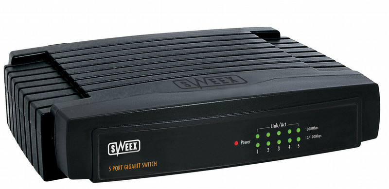 Sweex 5 Port Gigabit Switch Неуправляемый