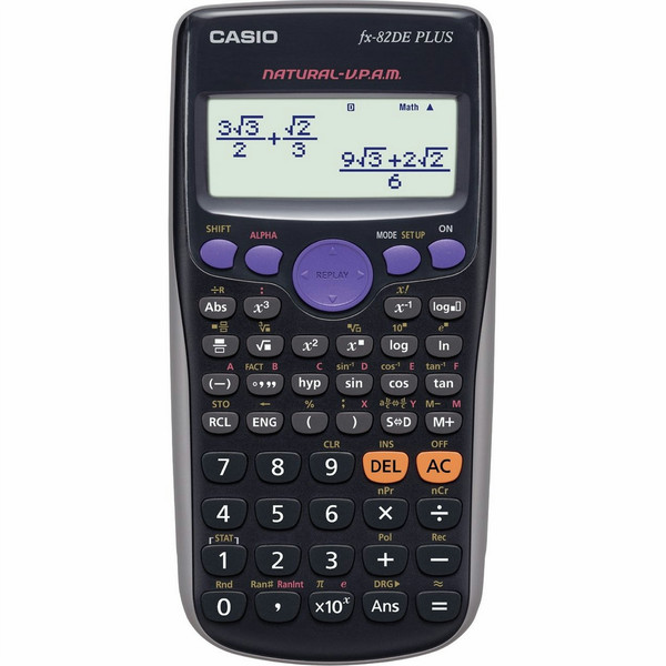 Casio FX-82DE Plus Pocket Scientific calculator Black