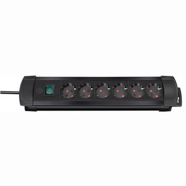 Hama 163469 6AC outlet(s) Black surge protector