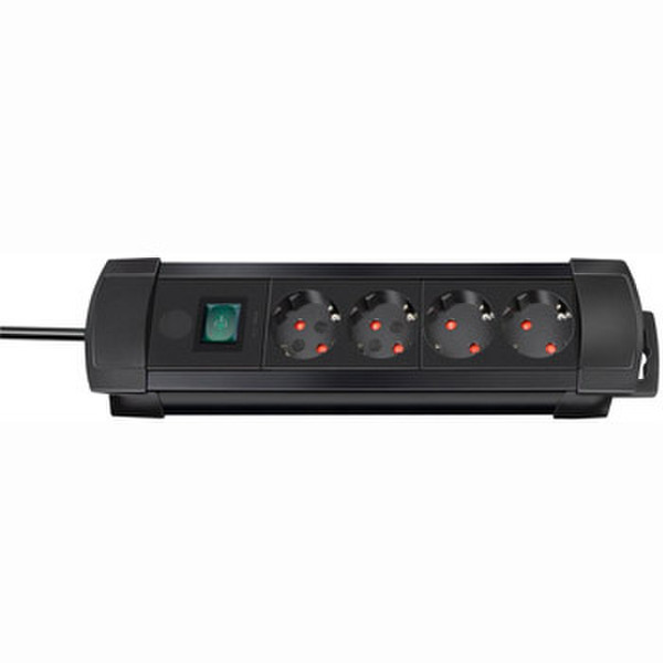 Hama 163472 4AC outlet(s) Black surge protector