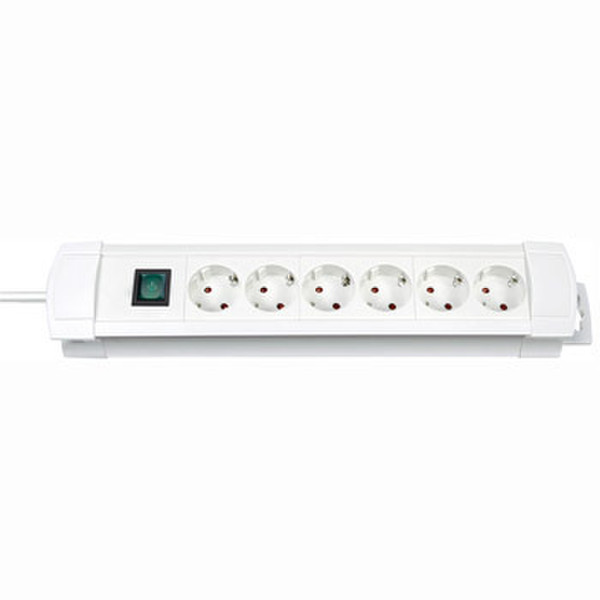 Hama 163476 6AC outlet(s) White surge protector