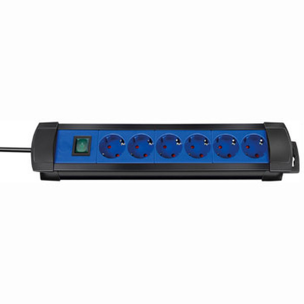 Hama 163478 6AC outlet(s) Black,Blue surge protector