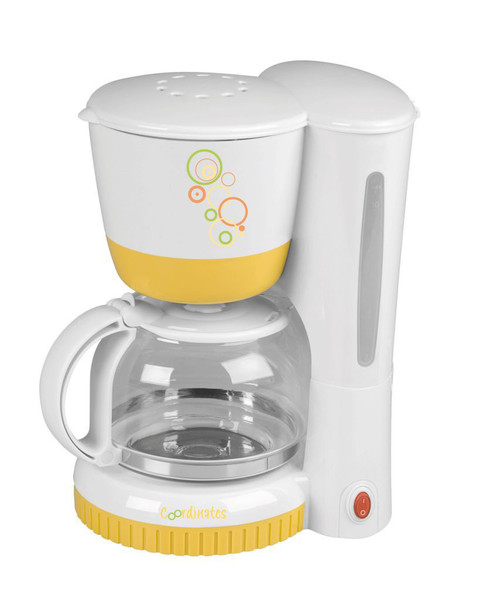 Efbe-Schott TKG CM 1004 freestanding Drip coffee maker 1.25L 12cups White,Yellow
