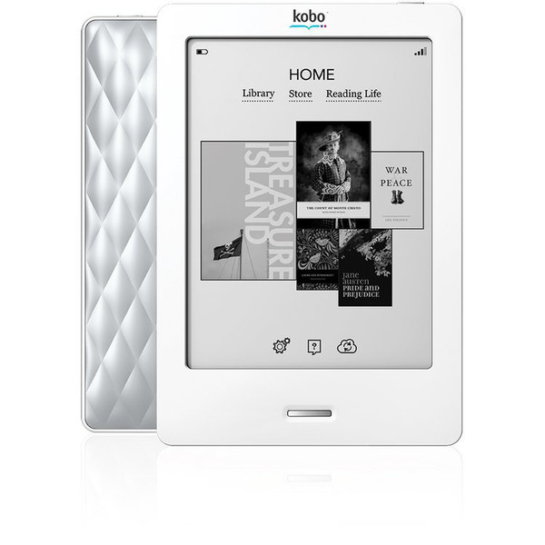Kobo Touch 6Zoll Touchscreen 2GB WLAN Weiß eBook-Reader