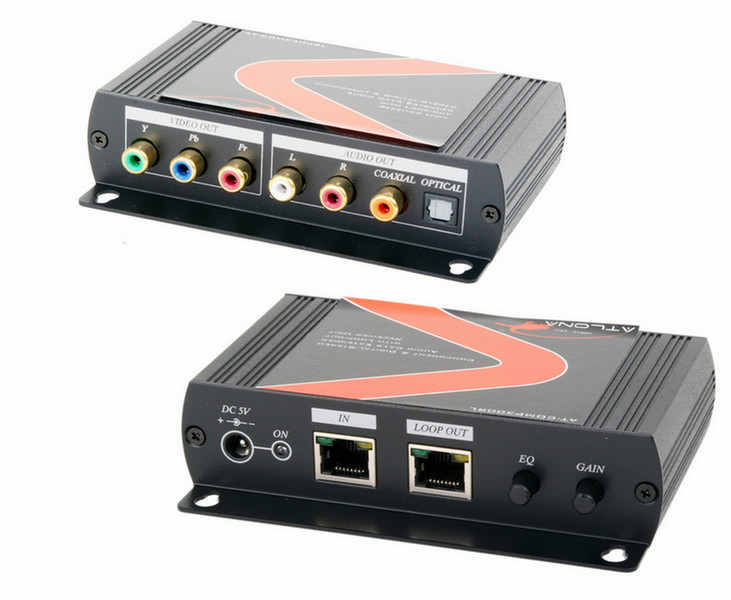 Atlona AT-COMP300RL AV receiver Black AV extender
