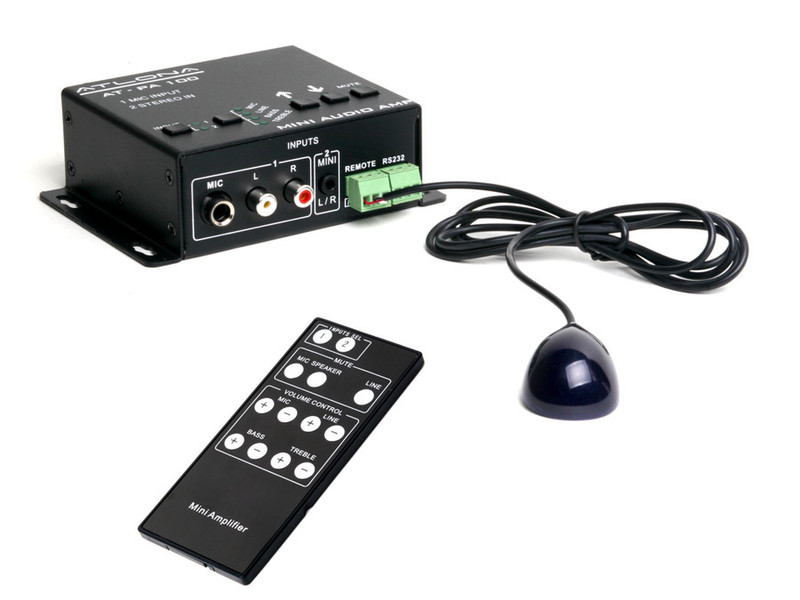 Atlona AT-PA1-IR IR Wireless press buttons Black remote control