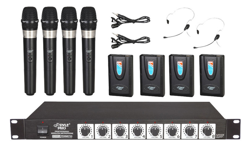 Pyle PDWM8700 Stage/performance microphone Wireless Black microphone