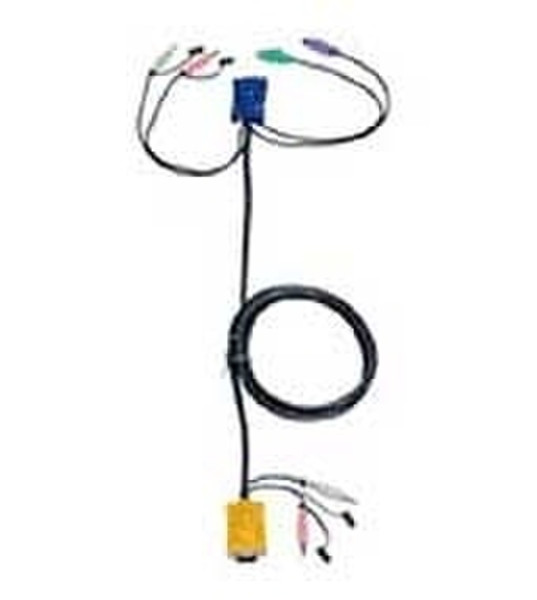 Hewlett Packard Enterprise 6FT 2-Pack PS2 with Audio KVM Cable KVM cable
