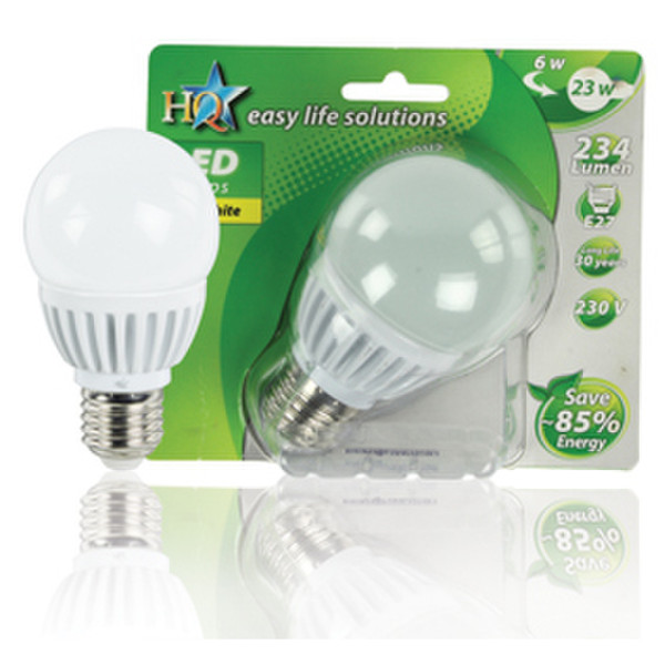 HQ L-E27-02 6W E27 A Warm white energy-saving lamp