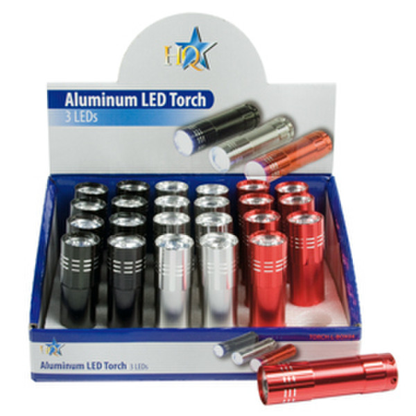 HQ TORCH-L-BOX04 Hand-Blinklicht LED Mehrfarben Taschenlampe