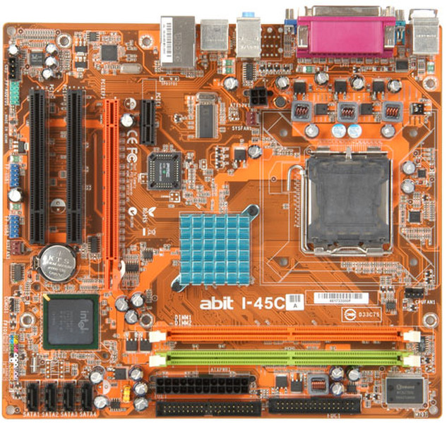 abit LGA775 945GC ICH7 DDR2 Socket T (LGA 775) Микро ATX материнская плата