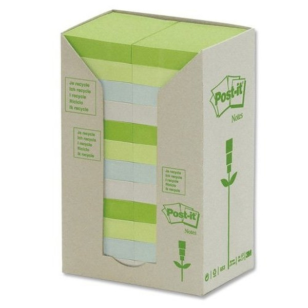 Post-It Notes Tower Pack Pastel Rainbow (Pack 24) Square Multicolour 100pc(s) self-adhesive label