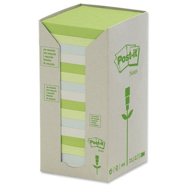 Post-It Notes Pad Tower Pack Pastel Rainbow (Pack 16) selbstklebendes Etikett