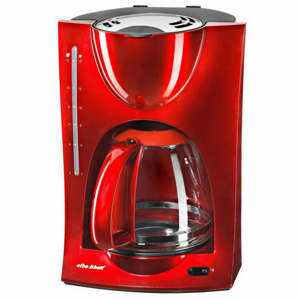 Efbe-Schott KA 600 Отдельностоящий Капельная кофеварка 12чашек Красный