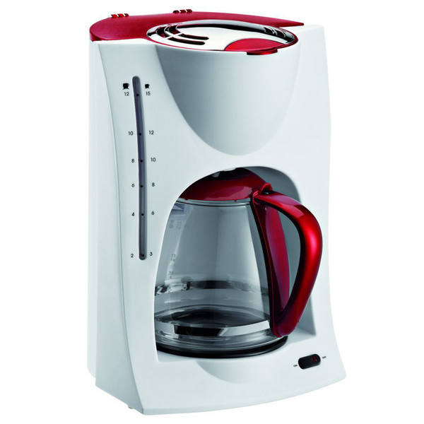 Efbe-Schott KA 600 Отдельностоящий Капельная кофеварка 12чашек Красный, Белый