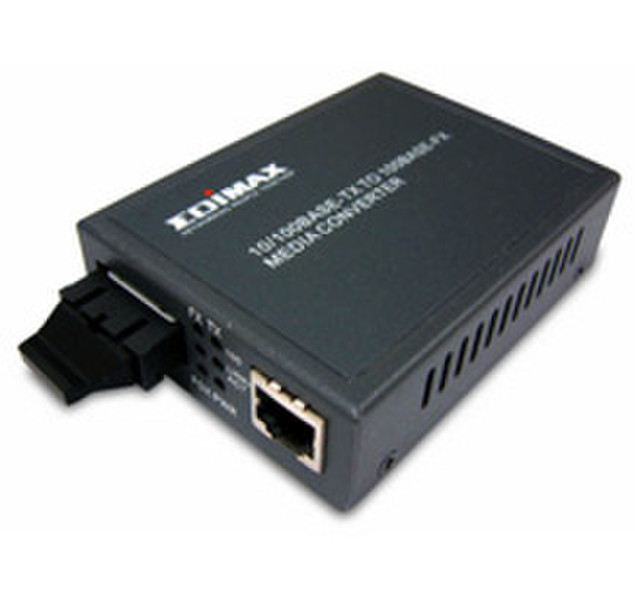 Edimax ET-912MSC TX to FX Media Converter 100Mbit/s Netzwerk Medienkonverter
